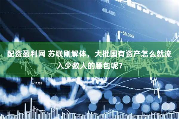 配资盈利网 苏联刚解体，大批国有资产怎么就流入少数人的腰包呢？